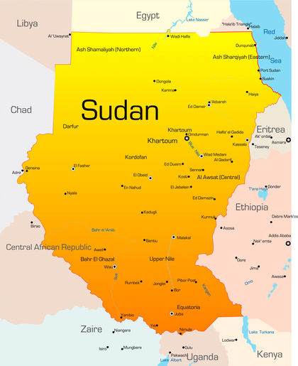 Sudan Location Size And Extent 1606